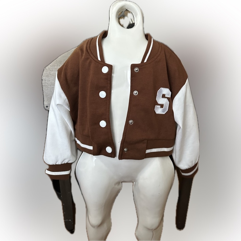 Little girl letter jacket